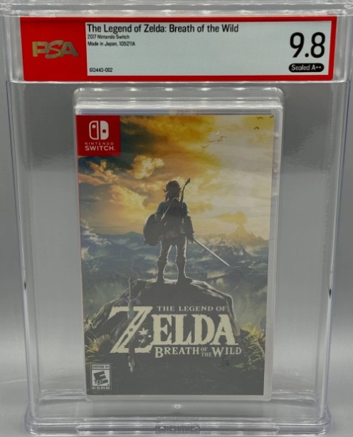 Legend of Zelda Breath Wild Nintendo Switch First Print Sealed New PSA 9.8 A++